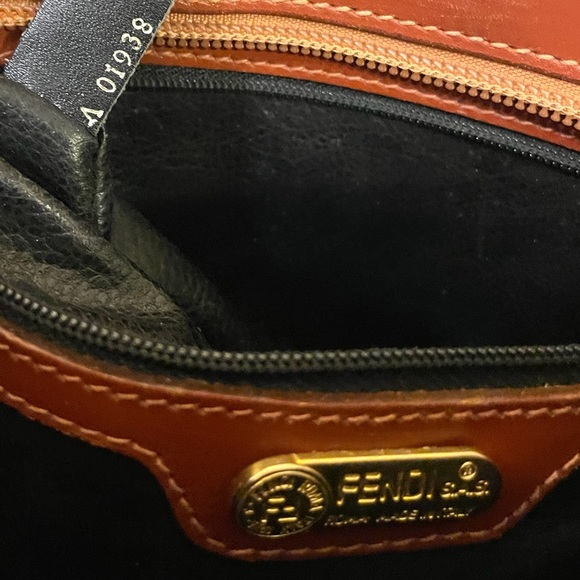 Fendi Black and Brown Logo Crossbody Bag - Picture 3 of 13